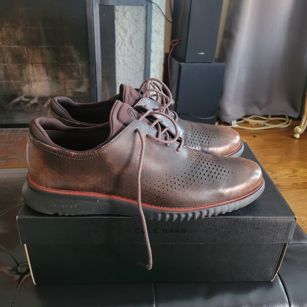 Cole Haan 2 Zerogrand LSR Wing Dark Chocolate/Black - Picture 8 of 10